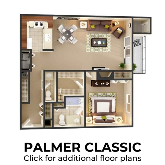 Floor Plans of The Emerson Apartments in Ann Arbor, MI
